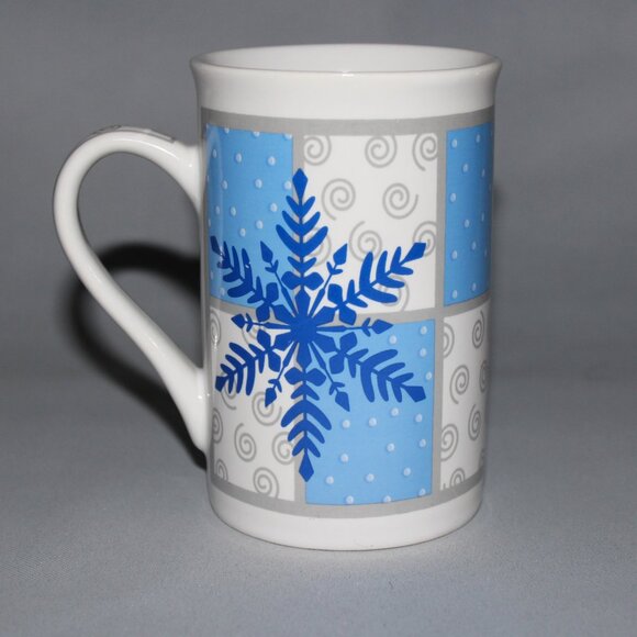 Vintage Coffee Mugs | Life @ Home Snowflake Mugs | Set of 3 Mugs - Picture 6 of 10
